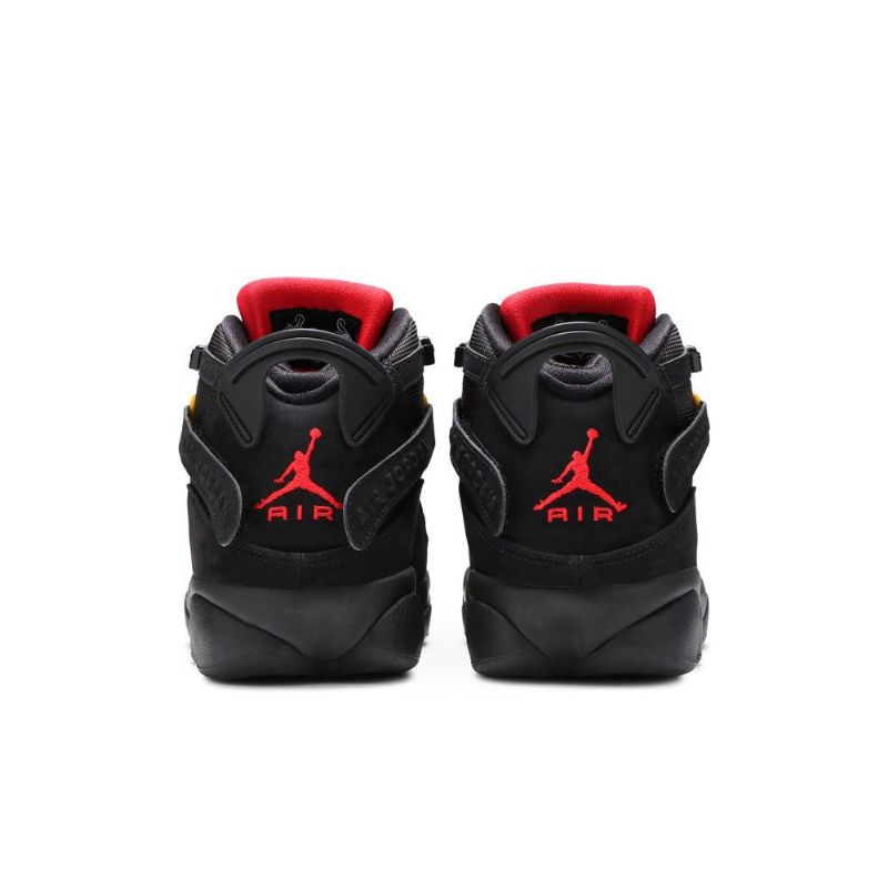 Air Jordan 6 Ringer Svart Rødt Gull Herresko