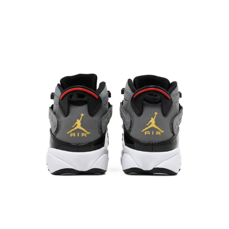 Air Jordan 6 Rings Grå Svart Rød Herresko