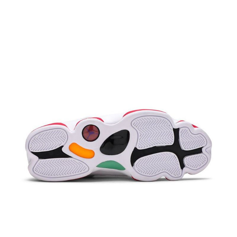 Air Jordan 6 Rings Hvit Rød Grå Herresko