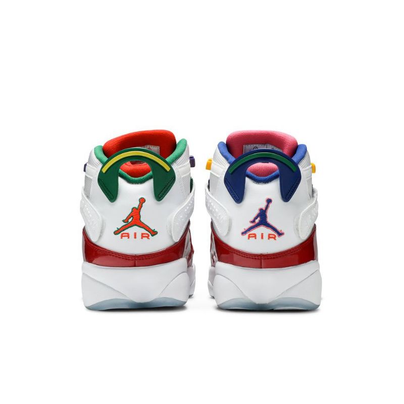 Air Jordan 6 Rings Hvit Rød Herresko