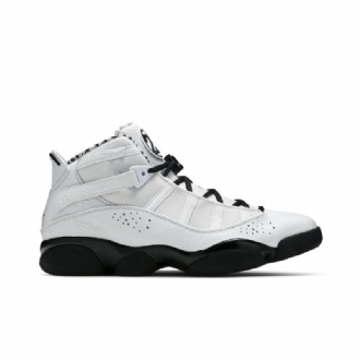 Air Jordan 6 Rings Hvit Svart Herresko