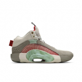 Air Jordan 35 Clot Hvit Grå Rød Grønn Herresko