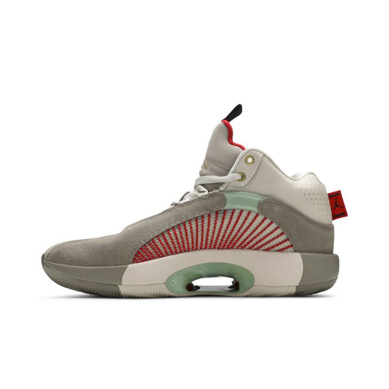 Air Jordan 35 Clot Hvit Grå Rød Grønn Herresko