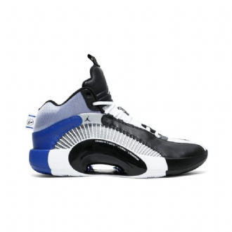Air Jordan 35 Fragment Design Grå Svart Hvit Blå Herresko