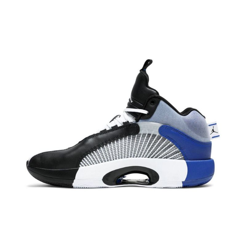 Air Jordan 35 Fragment Design Grå Svart Hvit Blå Herresko
