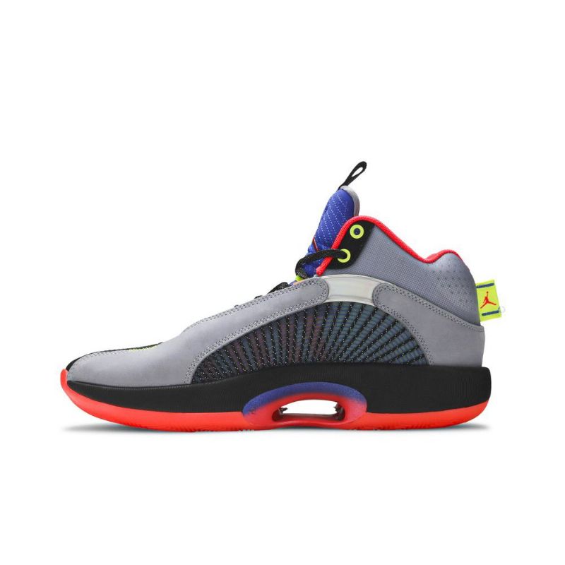 Air Jordan 35 Grå Svart Blå Rød Herresko