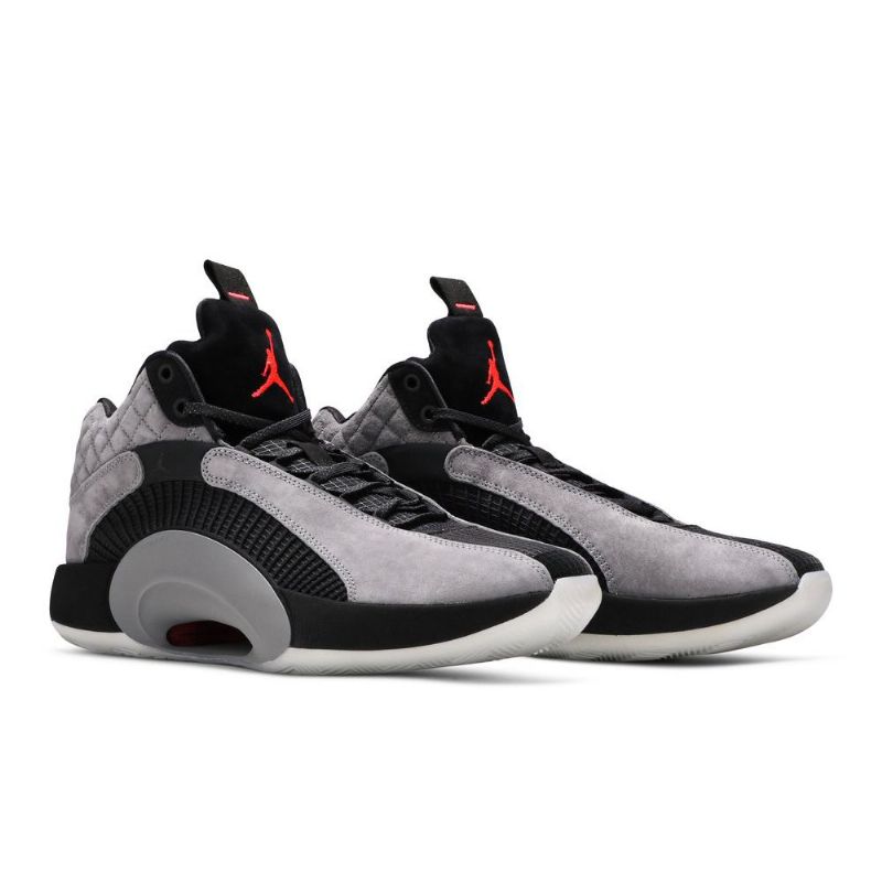 Air Jordan 35 Grå Svarte Herresko