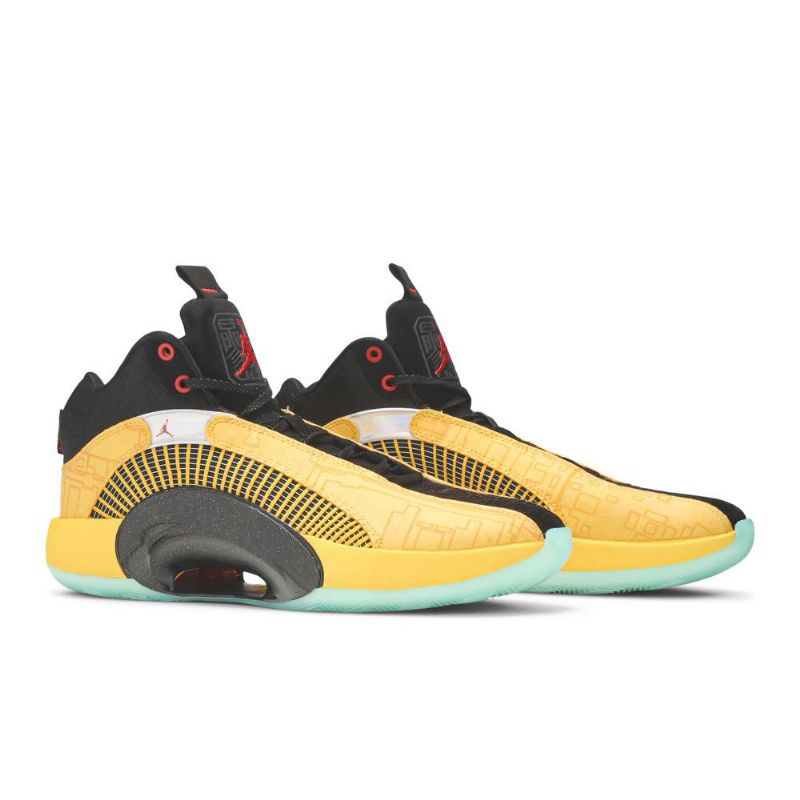 Air Jordan 35 Gull Svart Rød Herresko