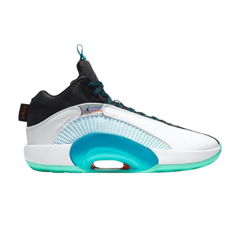 Air Jordan 35 Guo Ailun Gc Pf Hvit Svart Blå Sølv Herresko