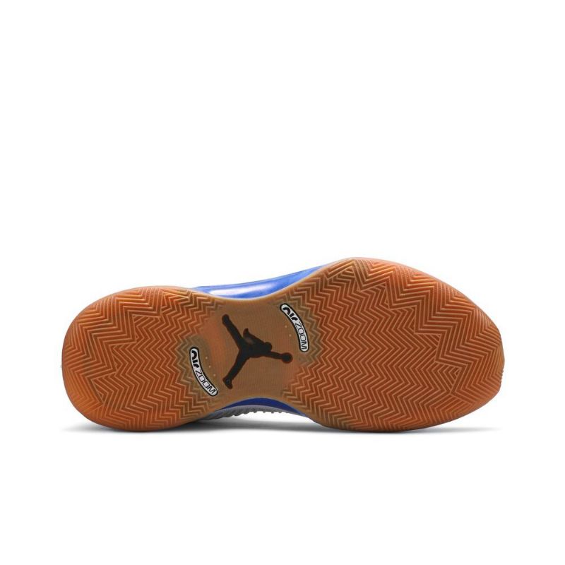 Air Jordan 35 Hvit Blå Sølv Herresko