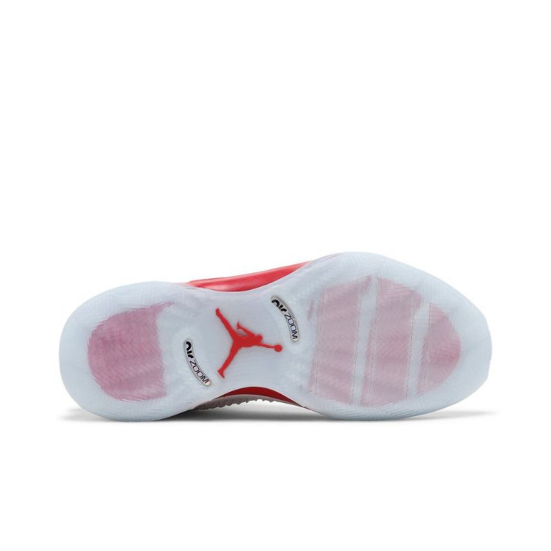 Air Jordan 35 Hvit Sølv Rød Herresko