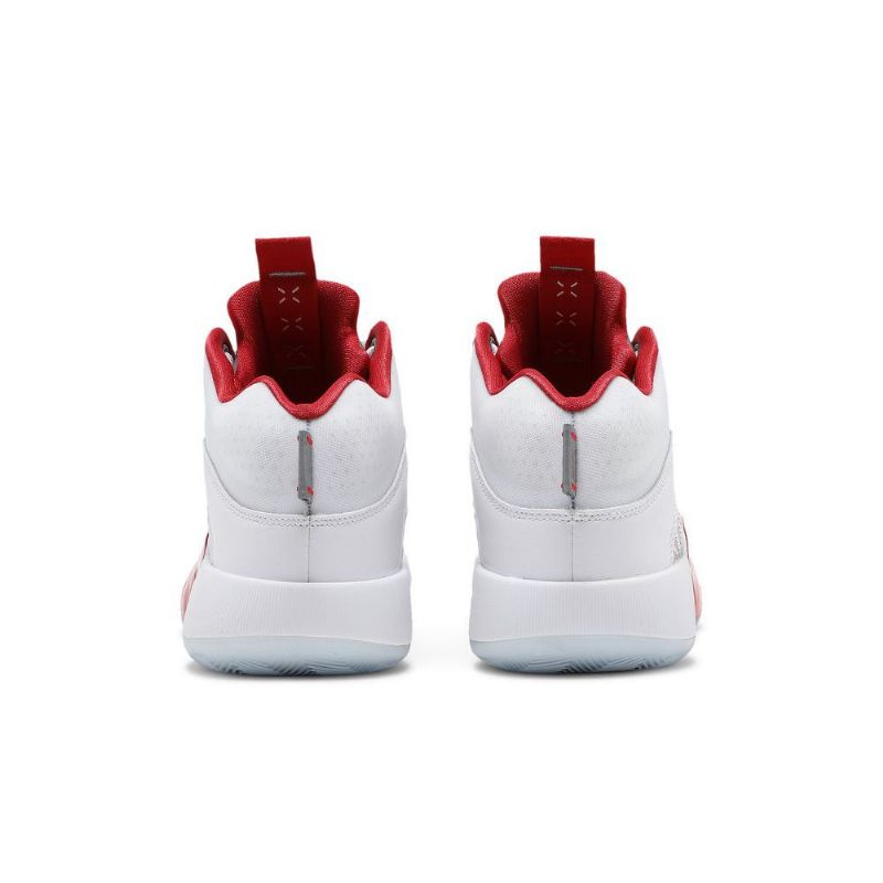 Air Jordan 35 Hvit Sølv Rød Herresko
