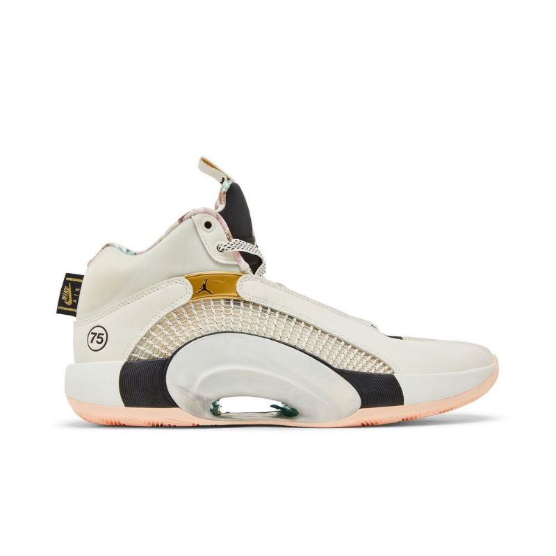 Air Jordan 35 Hvit Svart Gull Herresko