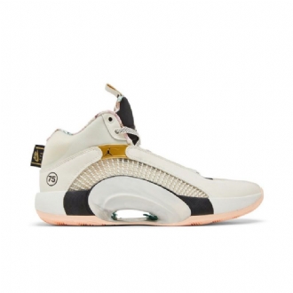 Air Jordan 35 Hvit Svart Gull Herresko