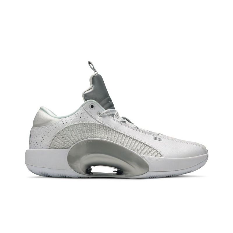Air Jordan 35 Lav Pf Hvit Sølv Herresko