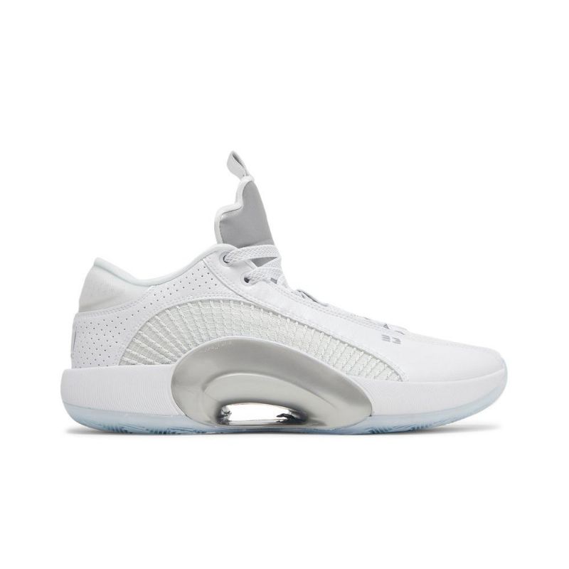 Air Jordan 35 Low Hvit Sølv Herresko
