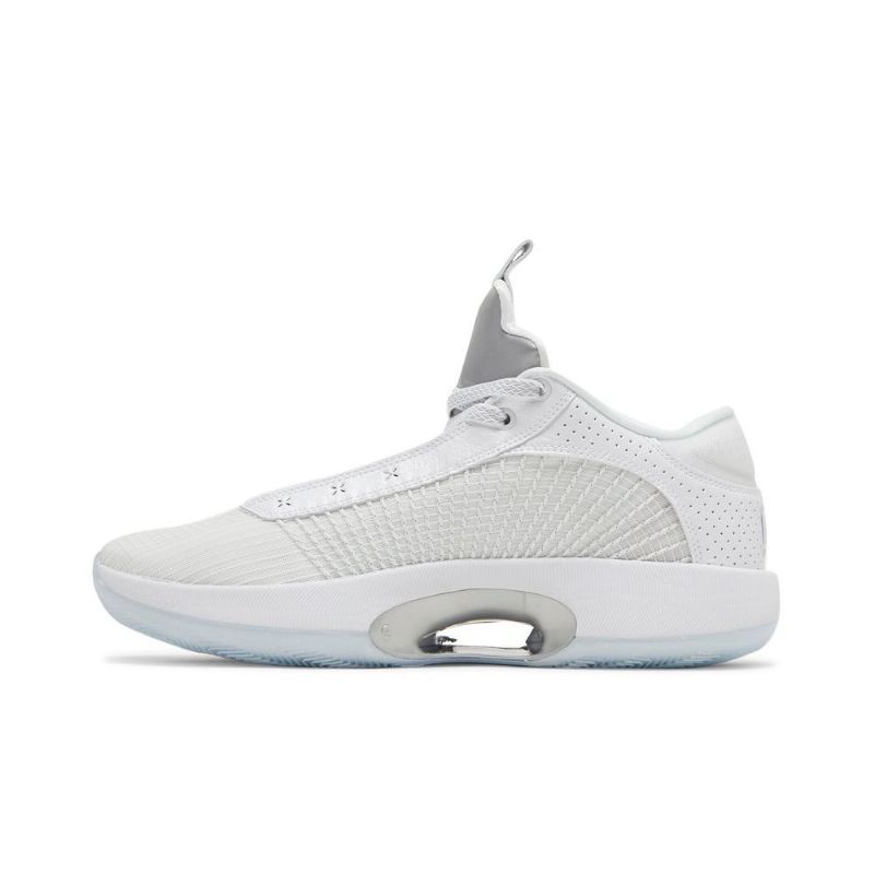 Air Jordan 35 Low Hvit Sølv Herresko