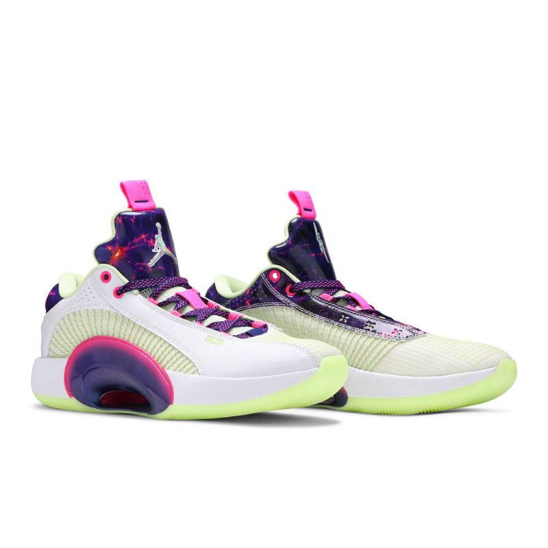 Air Jordan 35 Luka Doncic Lav Hvit Lilla Rosa Herresko