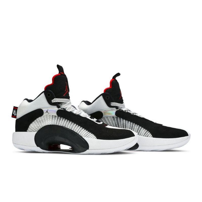 Air Jordan 35 Pf Svart Hvit Rød Herresko