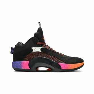 Air Jordan 35 Svart Oransje Lilla Rosa Herresko