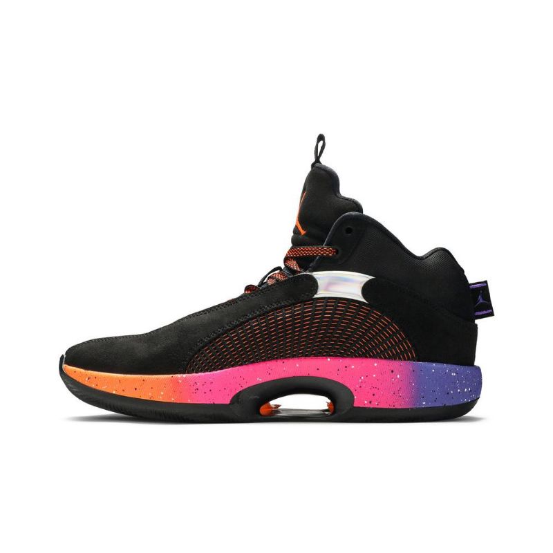 Air Jordan 35 Svart Oransje Lilla Rosa Herresko