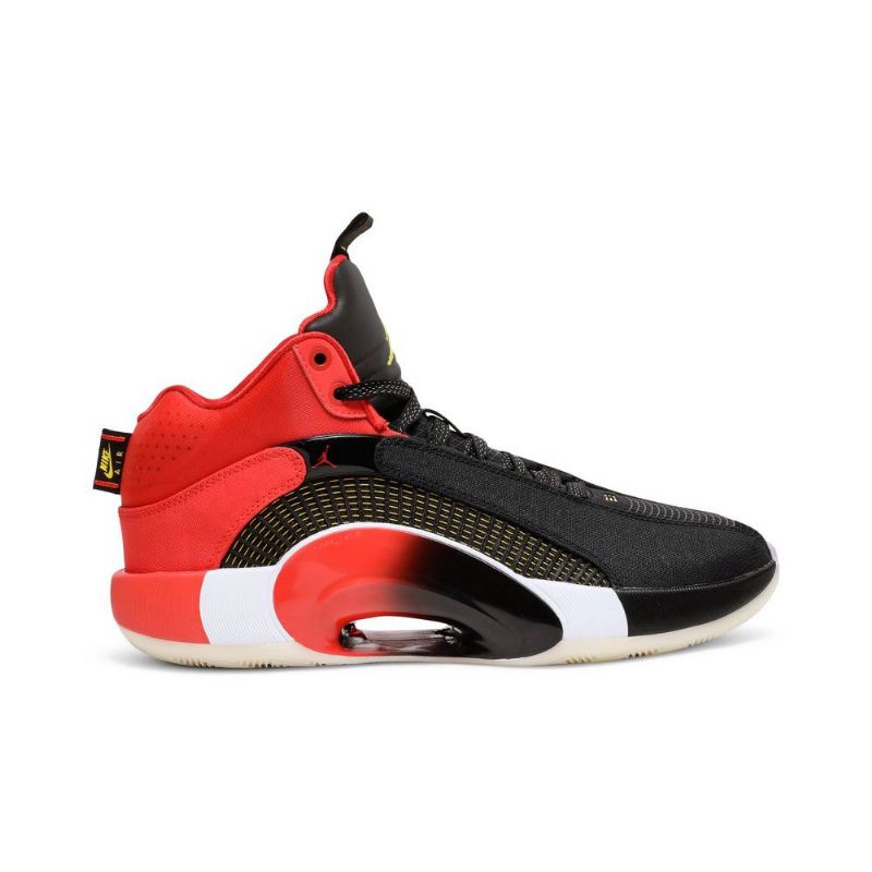 Air Jordan 35 Svart Rød Gul Herresko