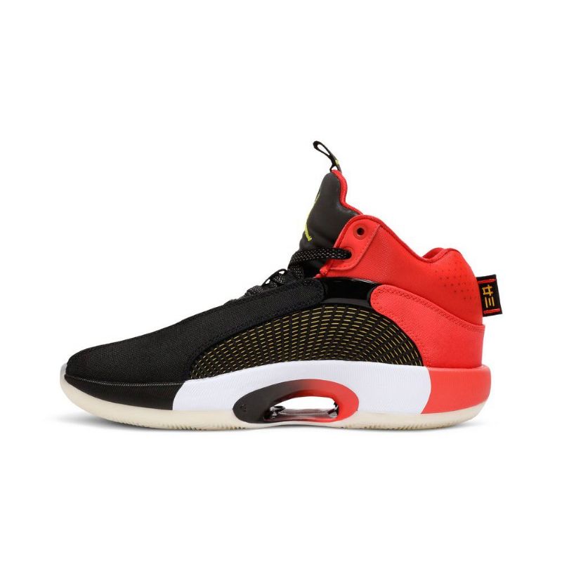Air Jordan 35 Svart Rød Gul Herresko