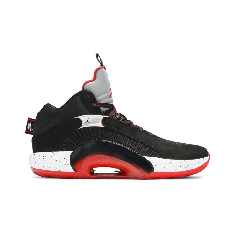 Air Jordan 35 Svart Sølv Rød Herresko