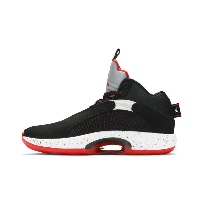 Air Jordan 35 Svart Sølv Rød Herresko