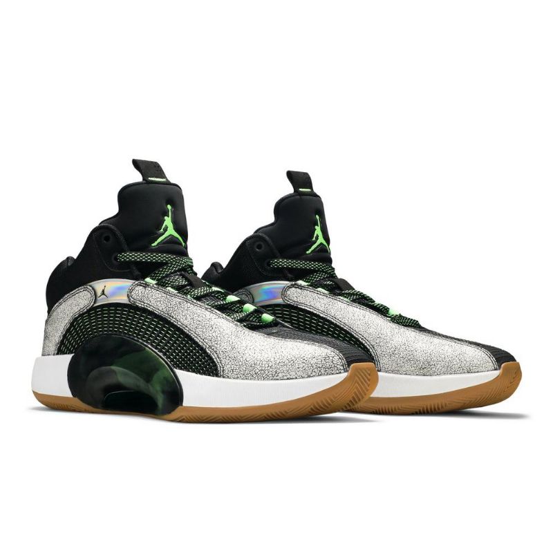 Air Jordan 35 Zion Williamson Pf Hvit Svart Grønn Herresko