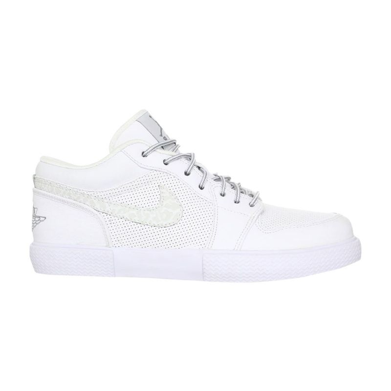 Air Jordan Retro V.1 Hvit Grå Herresko