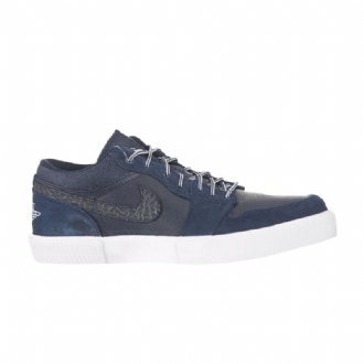 Air Jordan Retro V.1 Marineblå Hvit Herresko
