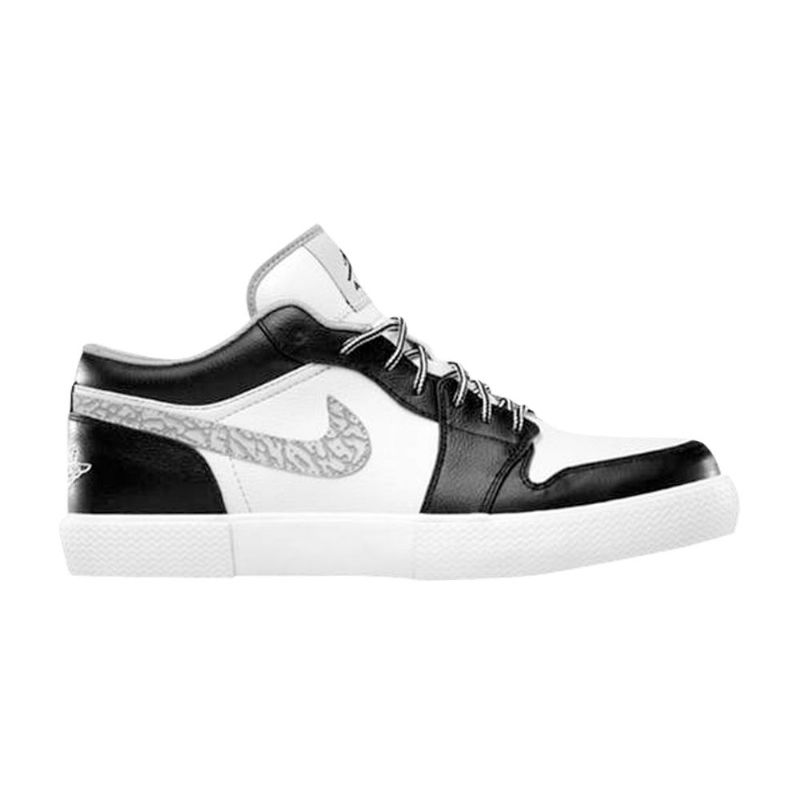 Air Jordan Retro V.1 Svart Hvit Grå Herresko