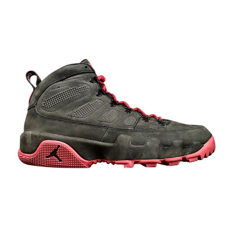 Air Jordan 9 Retro Boot Pe Svart Rød Herresko