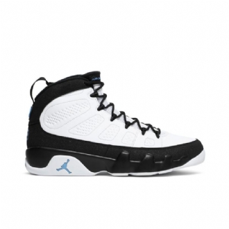 Air Jordan 9 Retro Hvit Svart Blå Herresko