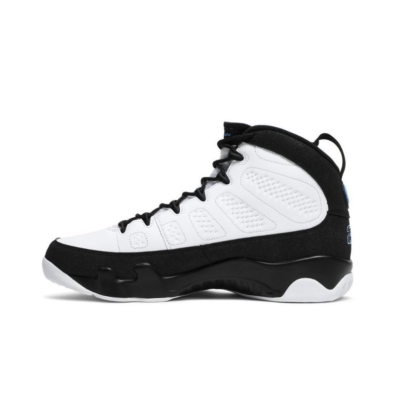 Air Jordan 9 Retro Hvit Svart Blå Herresko