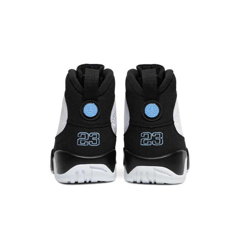 Air Jordan 9 Retro Hvit Svart Blå Herresko