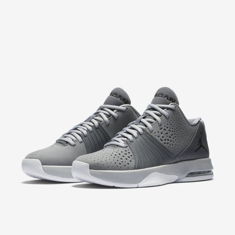 Air Jordan 5 Am Grå Svart Hvit Herresko