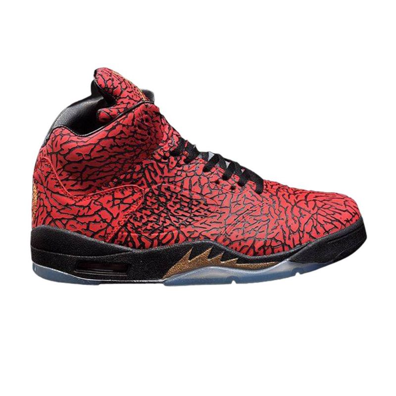 Air Jordan 5 Fbcc Retro Rød Svart Herresko