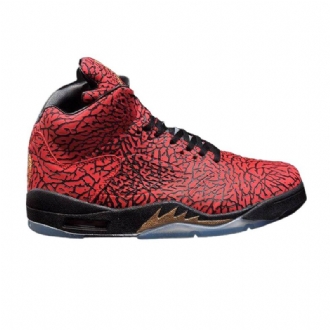 Air Jordan 5 Fbcc Retro Rød Svart Herresko
