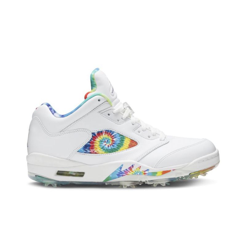 Air Jordan 5 Low Golf Hvit Flerfarget Herresko