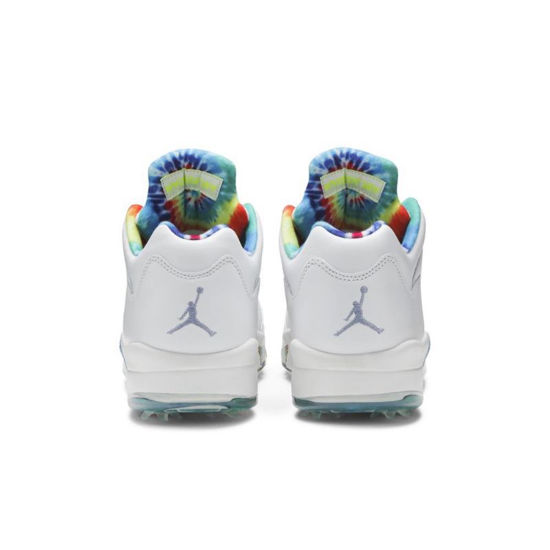 Air Jordan 5 Low Golf Hvit Flerfarget Herresko