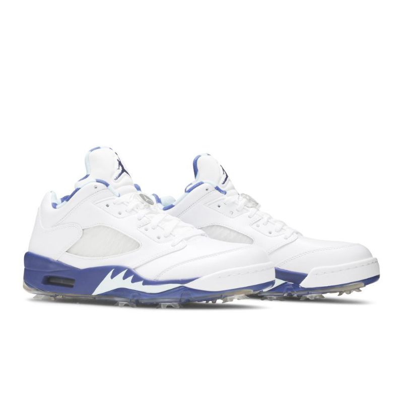 Air Jordan 5 Low Golf Nrg Hvit Blå Herresko
