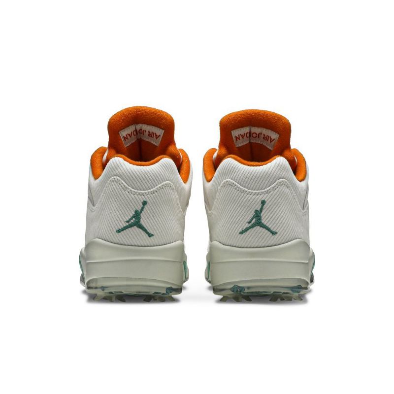 Air Jordan 5 Low Golf Nrg Hvit Oransje Grønn Herresko