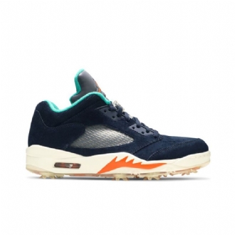 Air Jordan 5 Low Golf Nrg Marine Sølvblå Herresko