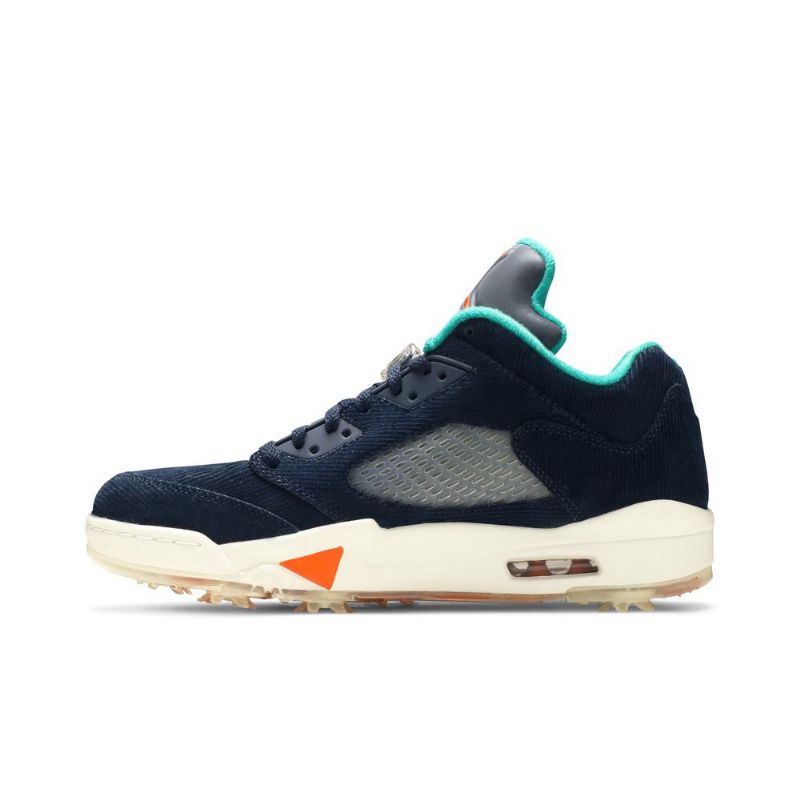 Air Jordan 5 Low Golf Nrg Marine Sølvblå Herresko