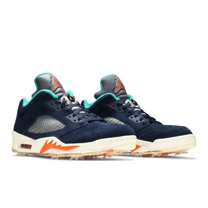 Air Jordan 5 Low Golf Nrg Marine Sølvblå Herresko