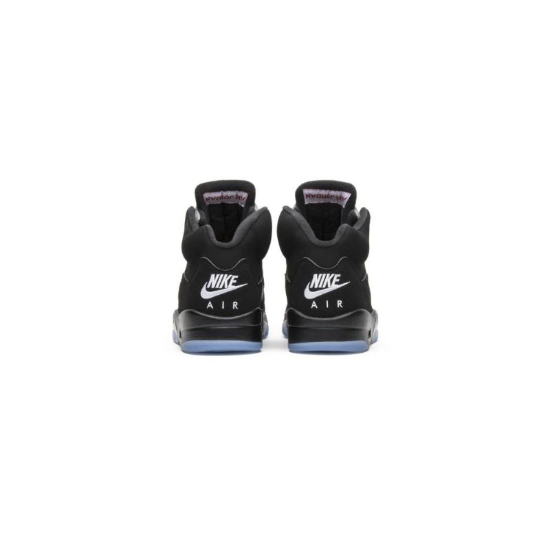 Air Jordan 5 Og Sort Sølv Rød Herresko