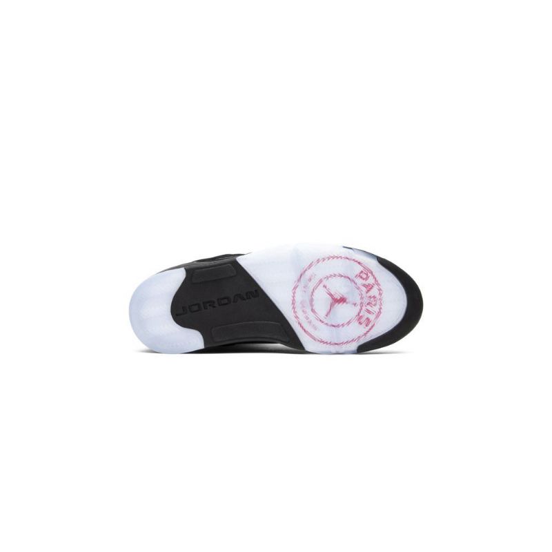 Air Jordan 5 Paris Saint-germain Retro Svart Rød Hvit Herresko
