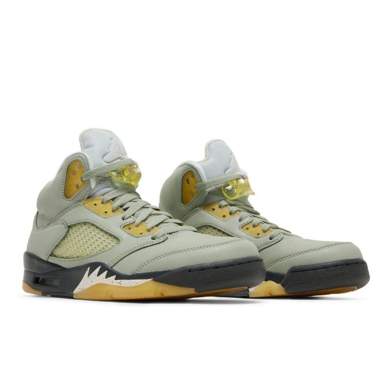 Air Jordan 5 Retro Grønn Gul Herresko